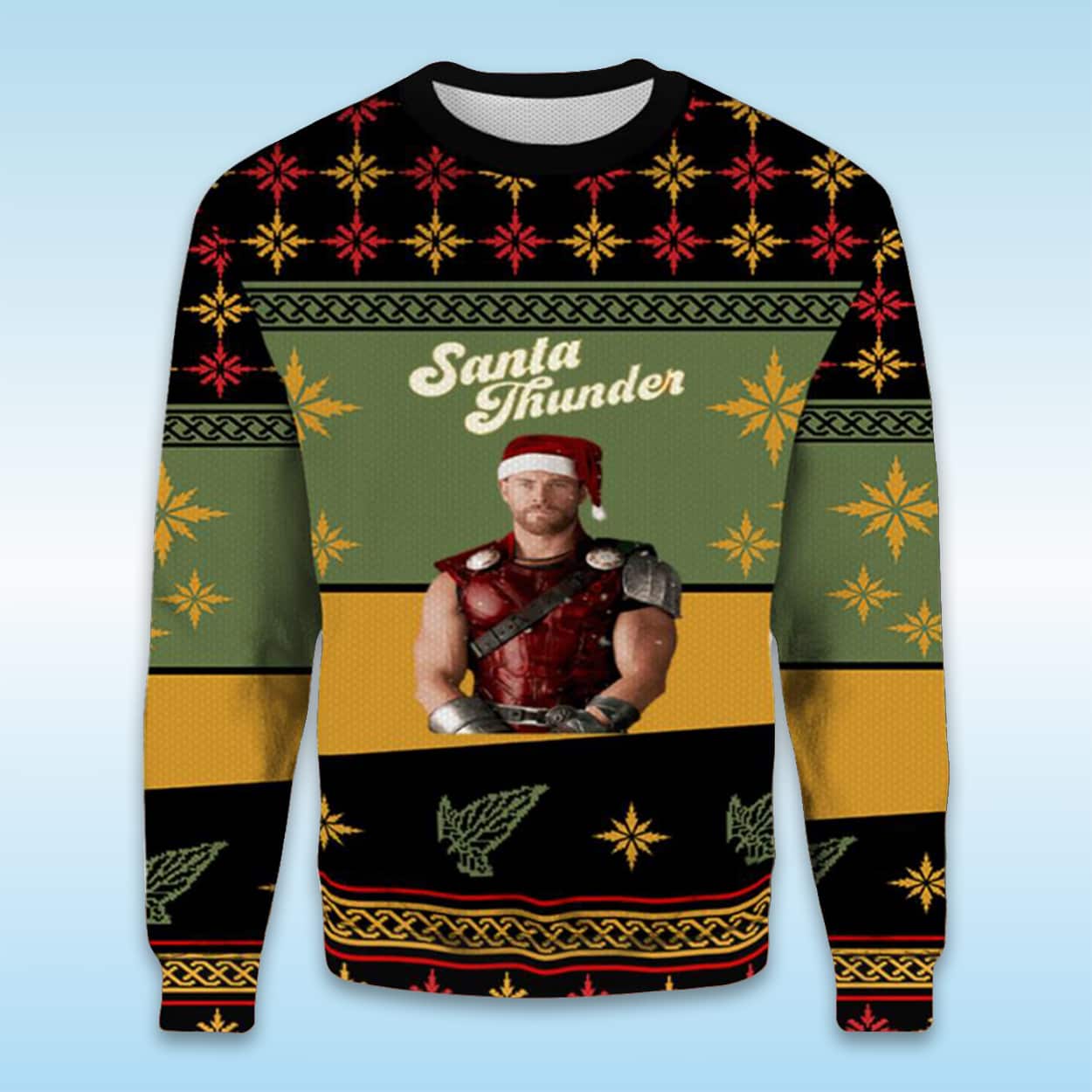 Thor Santa Thunder Marvel Ugly Christmas Sweater Thor Santa Thunder Marvel Ugly Christmas Sweater