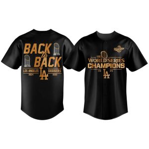 2025 Dodgers Back 2 Back World Series Champions Baseball Jersey