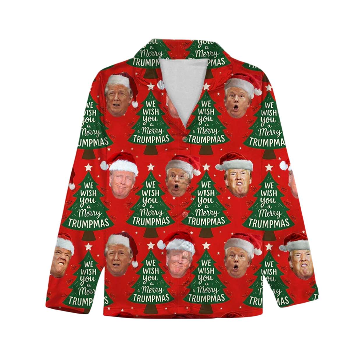 Trump Santa Face We Wish You A Merry Trumpmas Pajamas Trump Santa Face We Wish You A Merry Trumpmas Pajamas