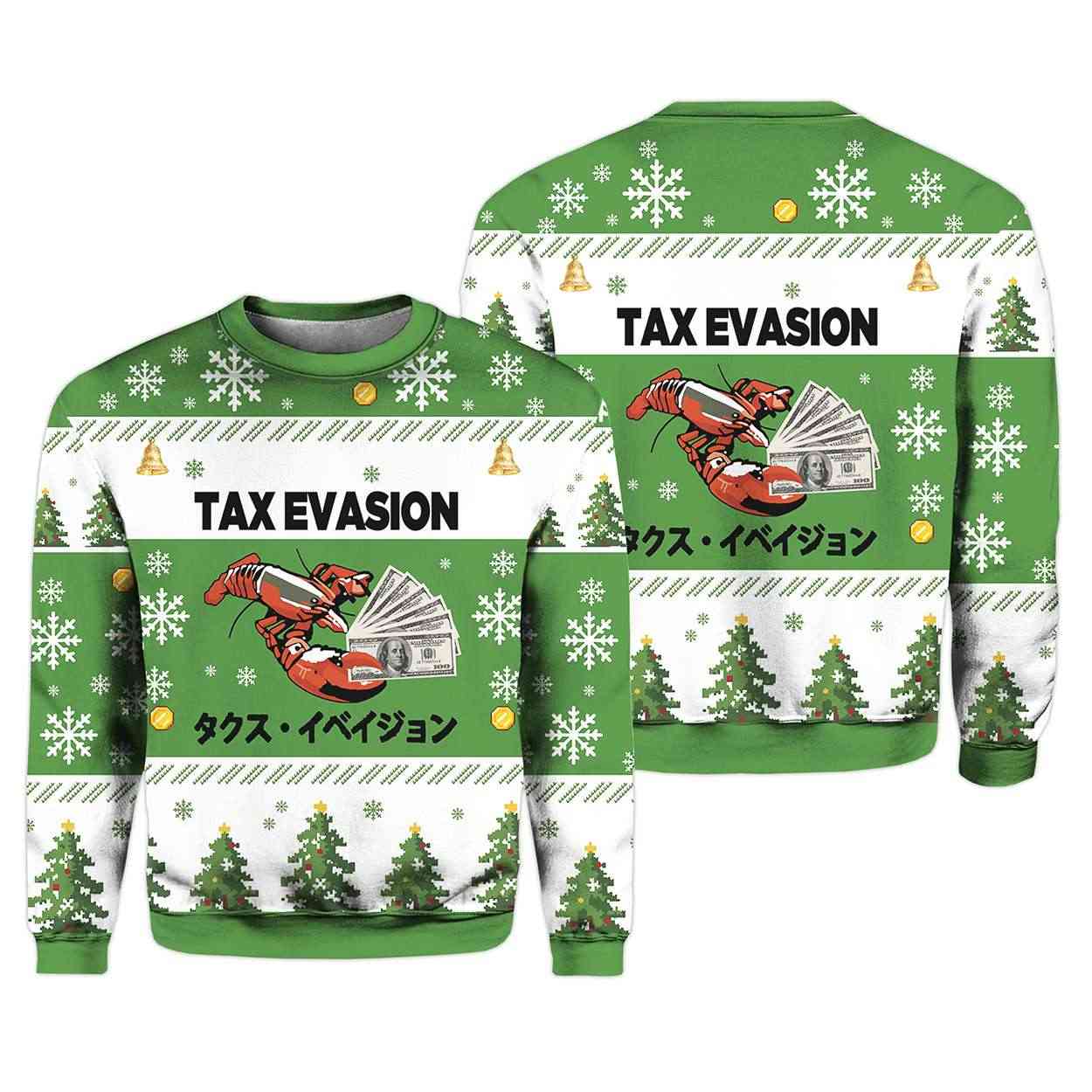 Tux Evasion Funny Christmas Ugly Sweater 1 Tux Evasion Funny Christmas Ugly Sweater
