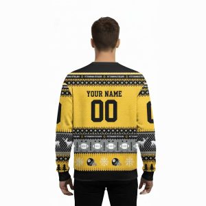 Personalized Steelers Football 2025 Ugly Christmas Sweater2