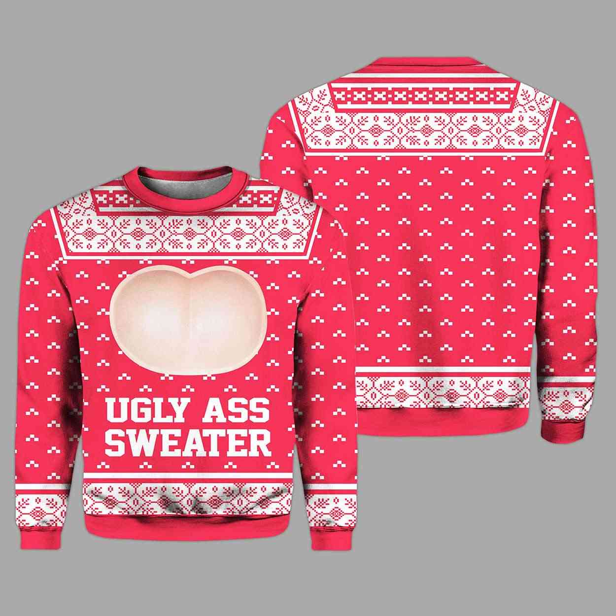 Ugly Ass Adult Funny Holiday Ugly Christmas Sweater Ugly Ass Adult Funny Holiday Ugly Christmas Sweater