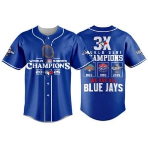 Blue Jays 3x World Series Champions 2025 Jersey