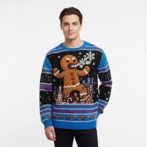 Funny Gingerbread Monster Ugly Christmas Sweater3