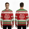 Will a Sarcastic Comment Help Red Ugly Christmas Sweater