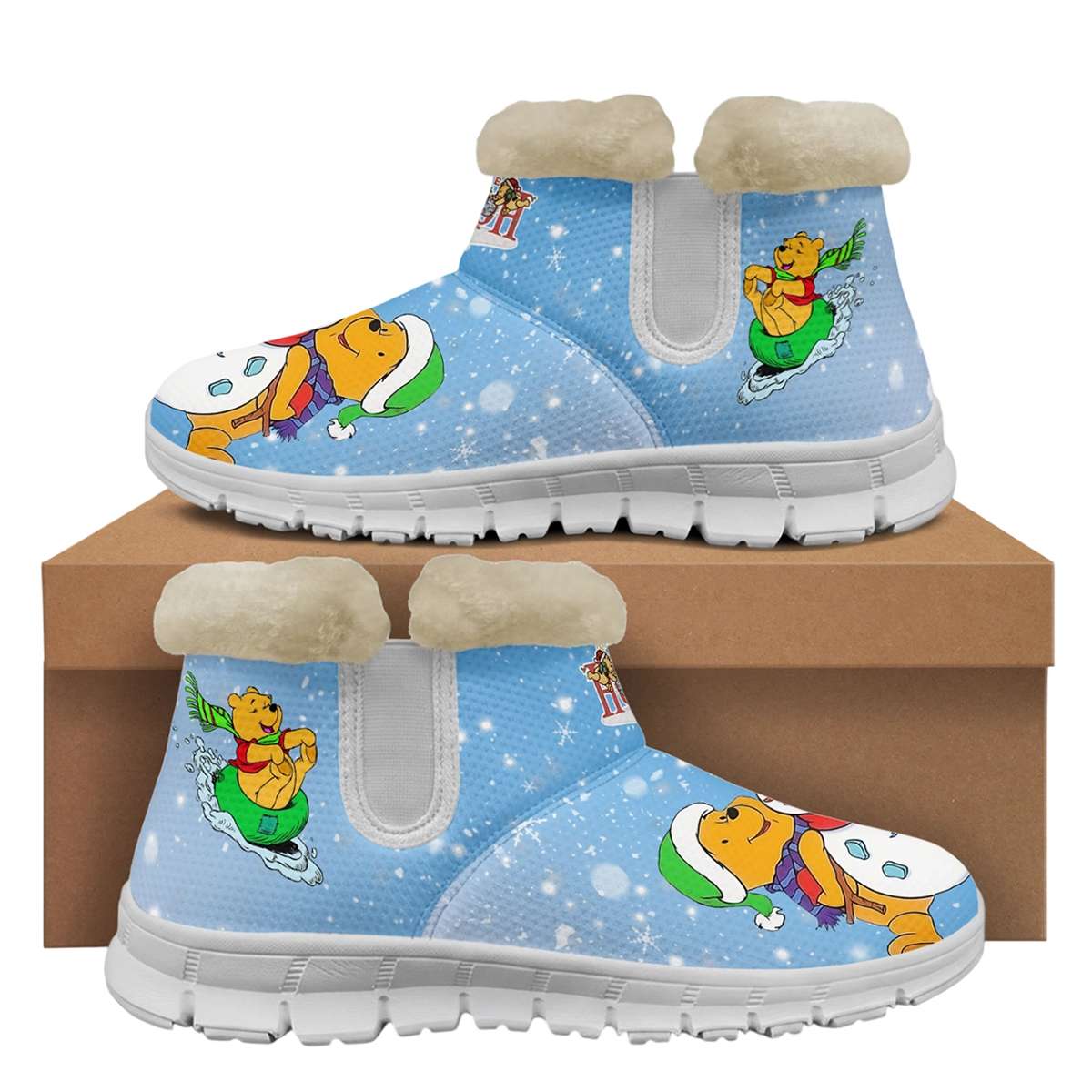 Winnie the Pooh Christmas Snow Boots Shoes Winnie the Pooh Christmas Snow Boots Shoes