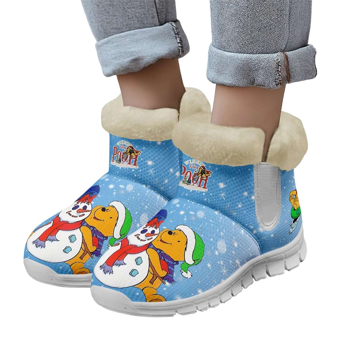 Winnie the Pooh Christmas Snow Boots Shoes Winnie the Pooh Christmas Snow Boots Shoes