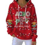 Women's Puerto Rico Coquito Merry Christmas Print Casual Hoodies