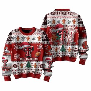 Red Raiders They Not Like Us Christmas Ugly Sweater
