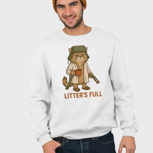 Litter's Full Christmas Vacation Cat Sweatshirt