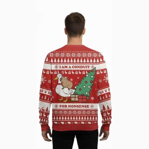 2025 Capy I Am A Conduit For Nonsense Ugly Christmas Sweater 2 Capy I Am A Conduit For Nonsense Ugly Christmas Sweater2