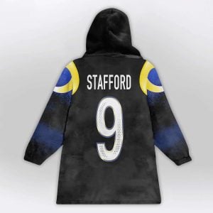 Rams Stafford 9 Rivalries Midnight Mode Blanket Hoodie 2 Rams Stafford 9 Rivalries Midnight Mode Blanket Hoodie2