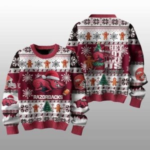Razorbacks They Not Like Us Christmas Ugly Sweater 1 Razorbacks They Not Like Us Christmas Ugly Sweater1
