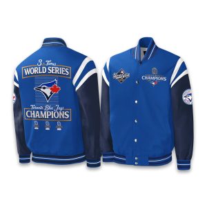 Blue Jays 3-Times World Series Champions Baseball Jacket