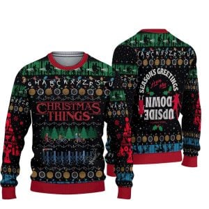 Christmas Things Seasons Greetings from the Upside Down Christmas Ugly Sweater