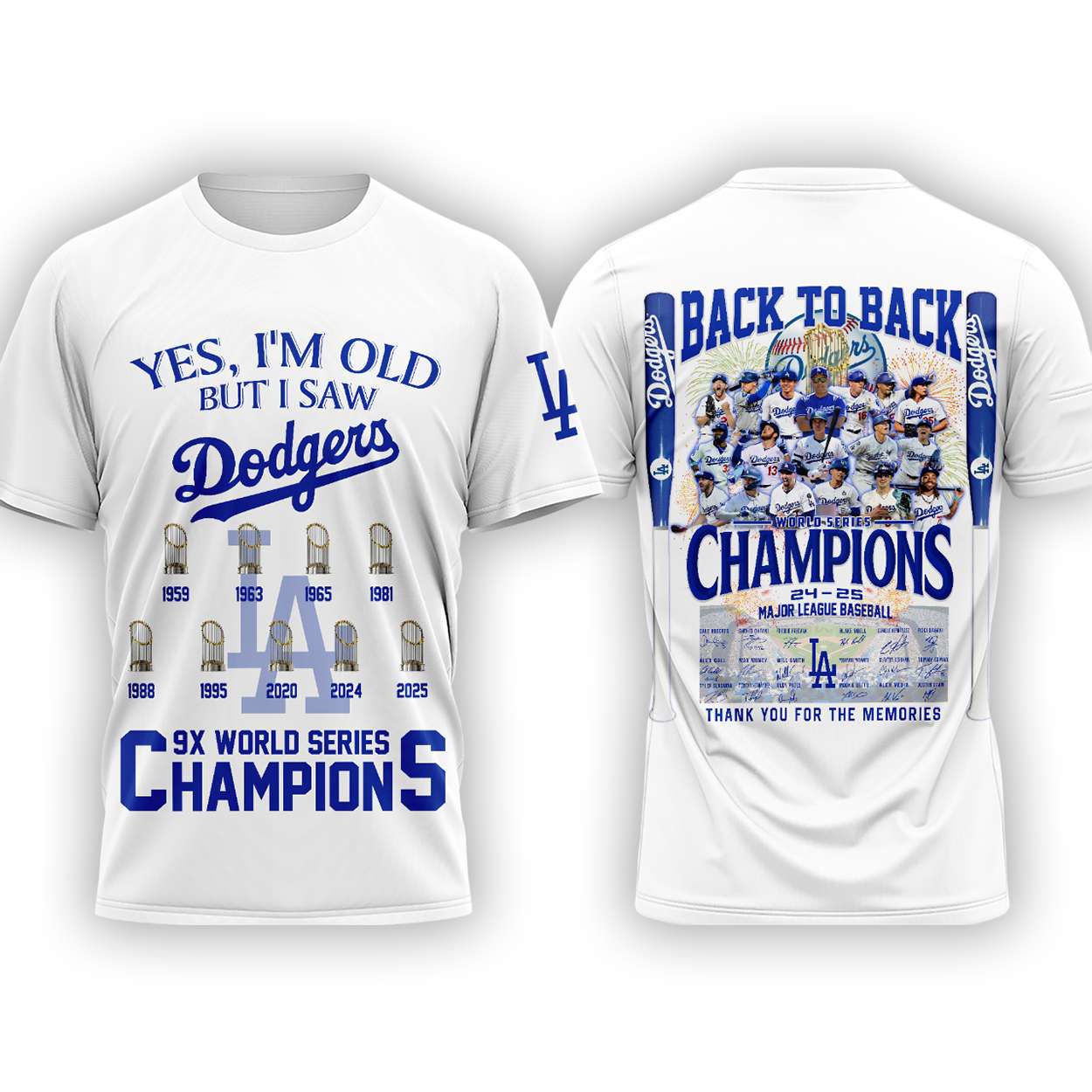 Yes I’m Old But I Saw Dodgers 9X World Series Champions Shirt Yes I’m Old But I Saw Dodgers 9X World Series Champions Shirt