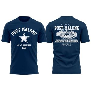 Post Malone Cowboys Red Kettle Kickoff 2025 Shirt