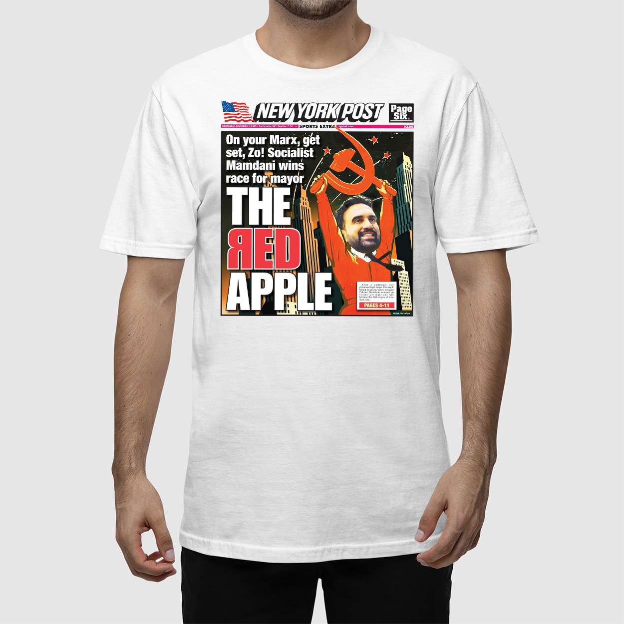 Zohran Mamdani The Red Apple Shirt Zohran Mamdani The Red Apple Shirt