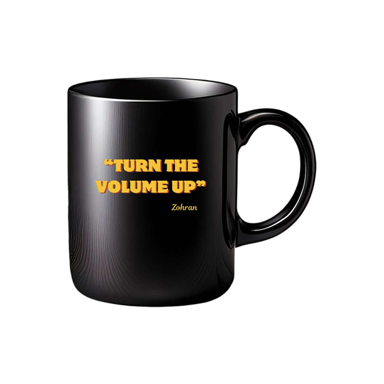 Zohran Turn The Volume Up Mug Zohran Turn The Volume Up Mug
