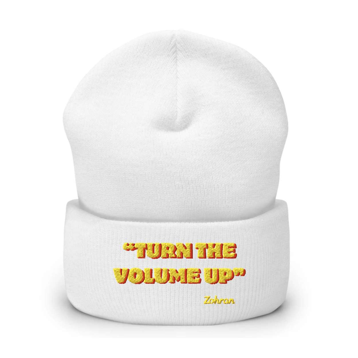 Zohran Turn the Volume Up Beanie Hat Zohran Turn the Volume Up Beanie Hat