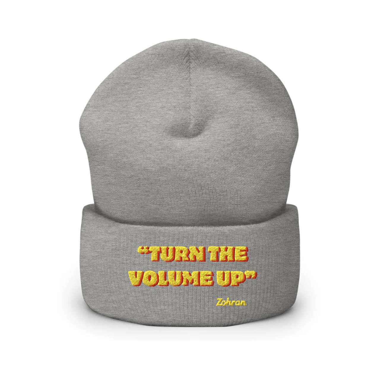 Zohran Turn the Volume Up Beanie Hat Zohran Turn the Volume Up Beanie Hat