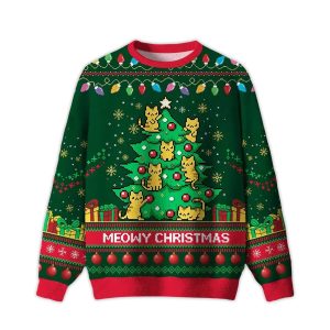 2025 Meowy Christmas Ugly Christmas Sweater