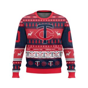 2025 Personalized Twins Ugly Christmas Sweater1