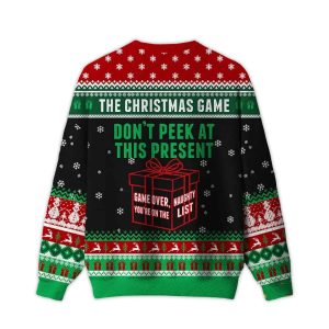 2025 Don't Peek At This Present Ugly Christmas Sweater 1 Dont Peek At This Present Ugly Christmas Sweater1