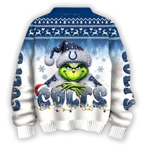 2025 Colts x The Grnch Christmas Edition Ugly Sweater1