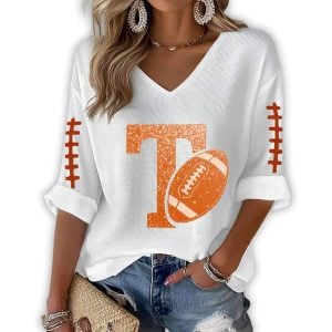 Tennessee Football Waffle Long Sleeve T Shirt1