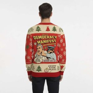 This is Democracy Manifest Christmas Ugly Sweater 1 This is Democracy Manifest Christmas Ugly Sweater2