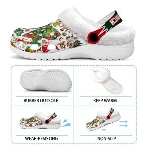 The Grnch x Christmas Fleece Crocs2
