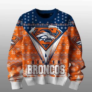 Broncos Merry Super Christmas Ugly Sweater1
