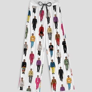 Pascal Celebrity Contrast Wide Leg Pants