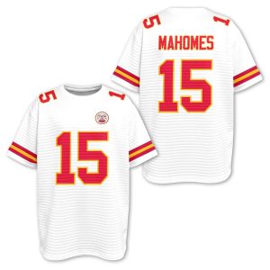 Chiefs Patrick Mahomes 15 Waffle T-shirt 1 Chiefs Patrick Mahomes 15 Waffle T shirt1