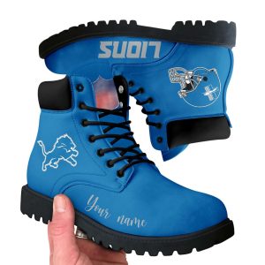 Personalized Lions Football Leather Boots1