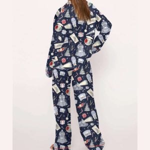 Polar Express Christmas Silky Satin Pajama Set 2 Polar Express Christmas Silky Satin Pajama Set2