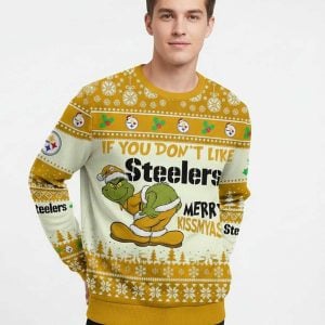 Steelers Grnch Merry Kissmyass Ugly Sweater 1 Steelers Grnch Merry Kissmyass Ugly Sweater1