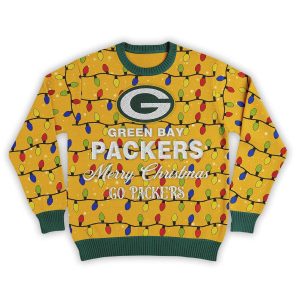 Merry Christmas Go Packers Football Ugly Sweater