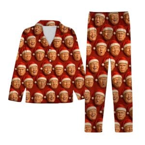 Trump Santa Face Funny Pajamas