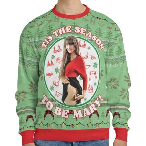 Tis The Season To Be Mary Ugly Christmas Sweater2