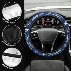 Dodgers 2025 World Series Champions Steering Wheel Cover 1 Dodgers 2025 World Series Champions Steering Wheel Cover1