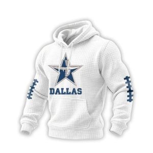 Dallas Football Print Waffle Hoodie Sweatshirt 1 Dallas Football Print Waffle Hoodie Sweatshirt1