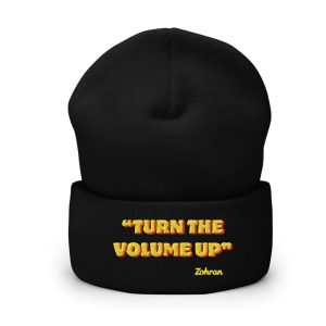 Zohran Turn the Volume Up Beanie Hat 1 Zohran Turn the Volume Up Beanie Hat1