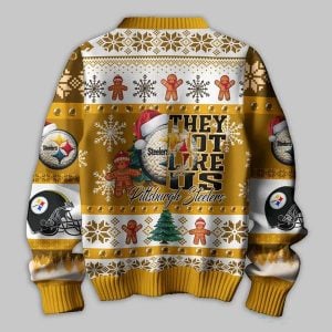 Steelers They Not Like Us Christmas Ugly Sweater 2 Steelers They Not Like Us Christmas Ugly Sweater2