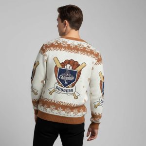 Dodgers LA 2025 World Series Champions Christmas Ugly Sweater