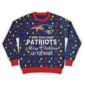 Merry Christmas Go Patriots Football Ugly Sweater