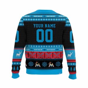 2025 Personalized Marlins Ugly Christmas Sweater2