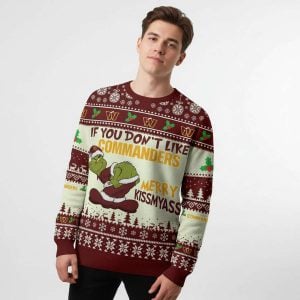 Commanders Grnch Merry Kissmyass Ugly Sweater1
