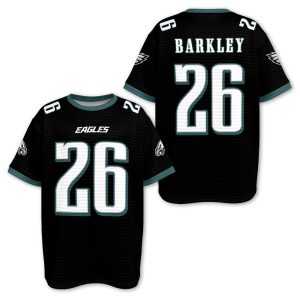 Eagles Saquon Barkle 26 Waffle T shirt1